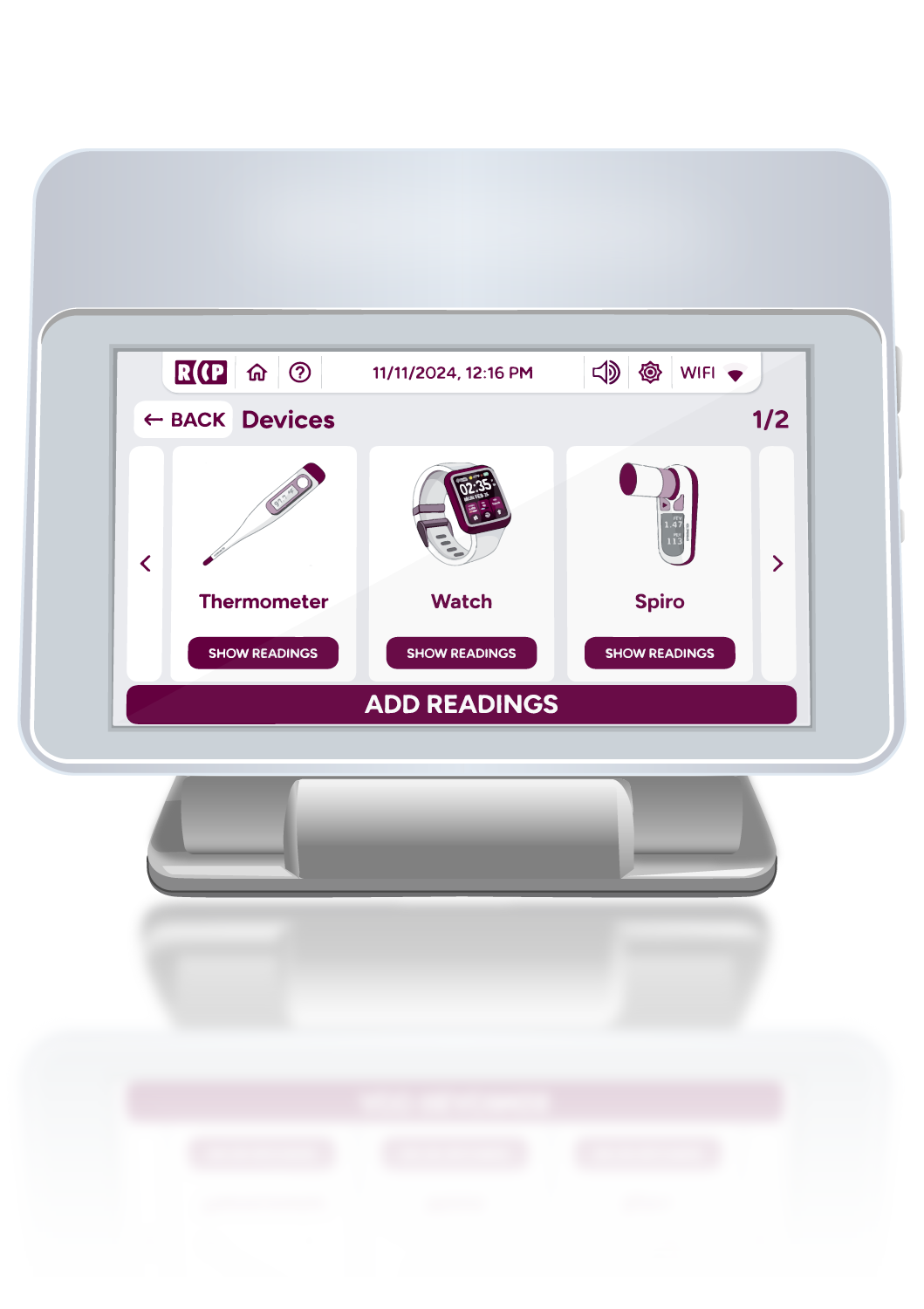 Smarthub - Vista principal